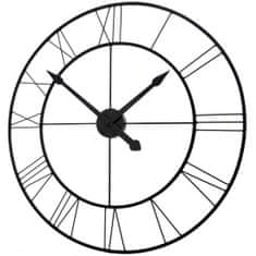 Tutumi Loft Kulaté nástěnné hodiny černé 50 cm CFZL-CL-50