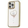 Wish Series obal s crystaly na iPhone 15 PRO 6.1" Gold