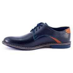 LUKAS Elegantní pánská obuv 253LU navy blue velikost 46
