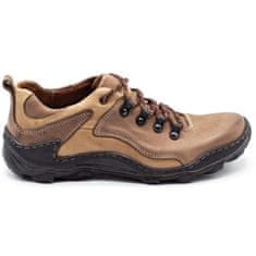 KENT Pánské kožené boty Trappers 207 brown velikost 40