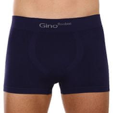 Gino Pánské boxerky bezešvé bambusové modré (53004) - velikost L