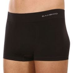 Gino Pánské boxerky bezešvé bambusové černé (53005) - velikost XL