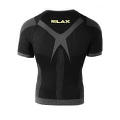 RIlax Pánské funkční triko Noah černé - krátký rukáv Velikost: S/M
