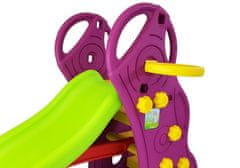 Lean-toys Plastová skluzavka s fialovým žebříkem