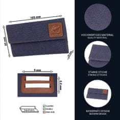 GOLDEN LEAF Textilní Pouzdro na tabák, Textilní Sáček na Tabák pro Uložení Sady na Rolování - Tabák, Filtr a Papír na Rolování (šedý)