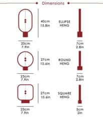 Kubbick Magnetická LED lampa - Heng Balane Ellipse