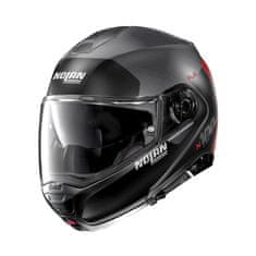 Nolan Moto helma N100-5 Plus Distinctive N-Com P/J Barva Glossy Black-Fluo, Velikost XS (55)