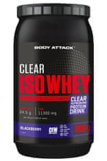 Body Attack Clear Iso Whey 900g, syrovátkový proteinový izolát CFM, Sweet Apple