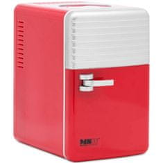 MSW Mini pokojová lednice s funkcí ohřevu 12 240 V 6 l - červená