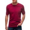 Pánské hladké tričko DANIEL červené MDN108952 M