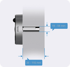 Eques Digitální dveřní Wi-Fi kukátko Mini 3S
