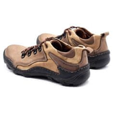 KENT Pánské kožené boty Trappers 207 brown velikost 40