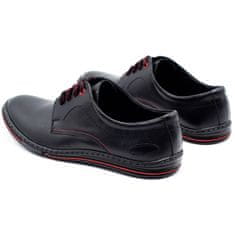 LUKAS Pánské kožené boty 295LU černé velikost 45