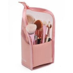 eCarla Organizér na štětce, dámský kosmetický kufřík růžový