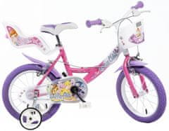 TWM Winx Club 14palcový 23cm dětské kolo růžový/fialový