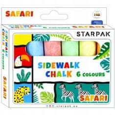 STARPAK Dětské barevné křídy 6 barev