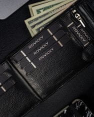 RONALDO Pánská kožená peněženka Solt černá univerzální