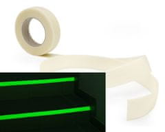 Dimex , Fosforescenční bezpečnostní samolepící páska 30 mm x 5 m, bílá