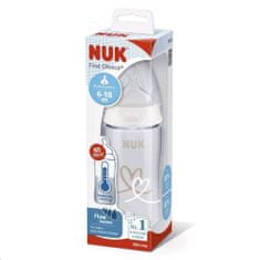 Manuka Health Kojenecká láhev NUK FC+Temperature Control 300 ml BOX-Flow Control savička white