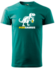 Hobbytriko Vtipné tričko - Pivosaurus Barva: Černá (01), Velikost: 4XL
