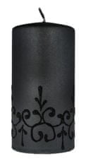 Artman Vánoční dekorativní svíčka Tiffany Cylinder Medium Black