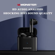 Monster Bezdrátová sluchátka XKT03 TWS černá