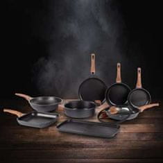 Rosmarino Pánev wok Black Line, 30 cm, Moderní technologie vaření s efektem horkého kamene. Vhodné pro všechny varné desky včetně indukce.