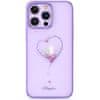 Wish Series silikonové pouzdro s original Swarovski crystals na iPhone 14 PRO MAX 6.7" Purple