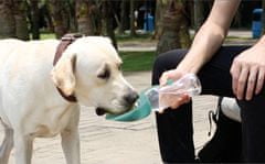 RECORD Cestovní láhev na vodu pro psa s překlápěcí miskou