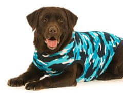 Pooperační ochranné oblečení pro psa modré 22 - 35cm