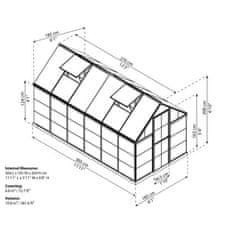 Palram Polykarbonátový skleník Hybrid 6x12 701782