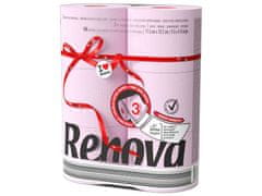 Renova Toaletní papír Maxi světle růžový 3-vrstvý, 6 ks