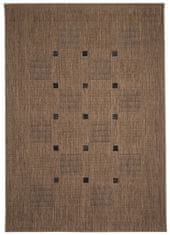 Kusový koberec FLOORLUX Coffee/Black 20079 – na ven i na doma 80x150