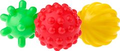 Tullo TULLO Edukační barevné míčky 3ks v balení - zelený/červený/žlutý