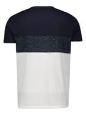 Piazza Italia Pánské tričko Klas modro-bílé XXL