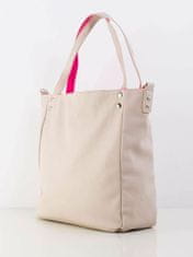 LOOKAT Světle béžová taška s dekorativním popruhem