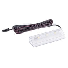 Design Light Sada 6x Klip LED Svítidlo pro Skleněné Police PVC 0.25W 12V DC Studená Bílá