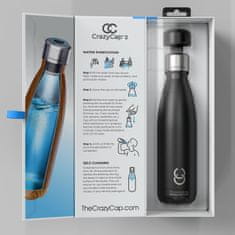 CRAZYCAP Bottle 0,5 l + UV Water Purifier - White