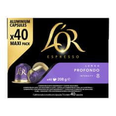 L'Or Profondo 40 ks hliníkových kapslí, kompatibilní s kávovary Nespresso