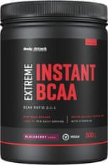 Body Attack Extreme Instant BCAA 2:1:1, prášková forma BCAA s vysokým obsahem aminokyselin, Blackberry