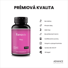 Advance nutraceutics ADVANCE Renovix 60 kapslí - pro zdravé a krásné vlasy, 12 přírodních látek