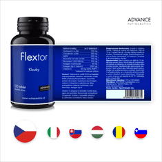 Advance nutraceutics ADVANCE Flextor 120 tablet - extra silná kloubní výživa, 7 přírodních složek
