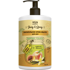 Vilsen JUICY & SPICY Výživné krémové mýdlo na ruce "Broskev a vanilka" 700ml