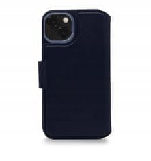 Pouzdro kožené Detachable Wallet pro iPhone 14 Plus tmavě modrě