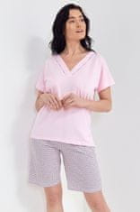 Cana 108 růžové dámské pyžamo Barva: růžová, Velikost: L