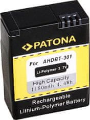 Rollei PATONA baterie pro digitální kameru GoPro Hero 3, Hero 3+, Rollei AC420, 1180mAh Li-Pol