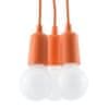 Závěsné svítidlo DIEGO 3 oranžové 3xE27 60W Sollux Lighting