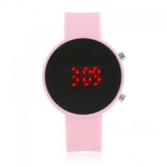 JG Kurren Z1775 Dámské silikonové LED hodinky růžové