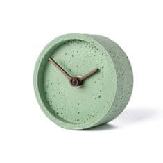 Clockies Stolní betonové hodiny - zelené