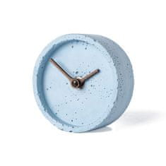 Clockies Stolní betonové hodiny - modré